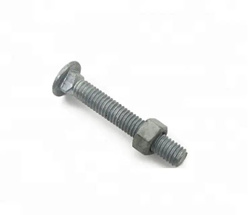 Carriage Bolt,Hot Dip Galvanized,Pole Line Hardware,Decks Full Thread Carriage Bolt