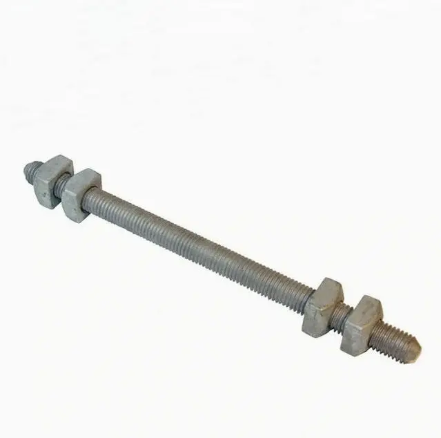 Pole Line,Half Thread Double End Bolts,Double Arming Bolt,threaded rod