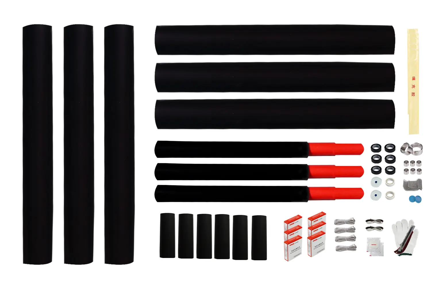 Hot Shrink Indoor Termination,Heat shrinkable cable termination cable,termination kit,Heat Shrinkable Tube PVC