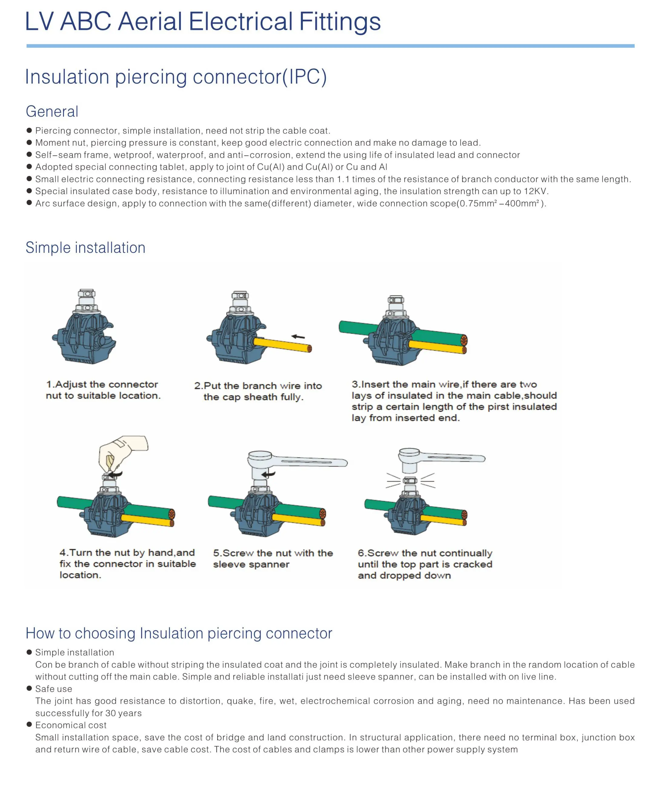 INSULATED PIERCING CONNECTOR-1sbj