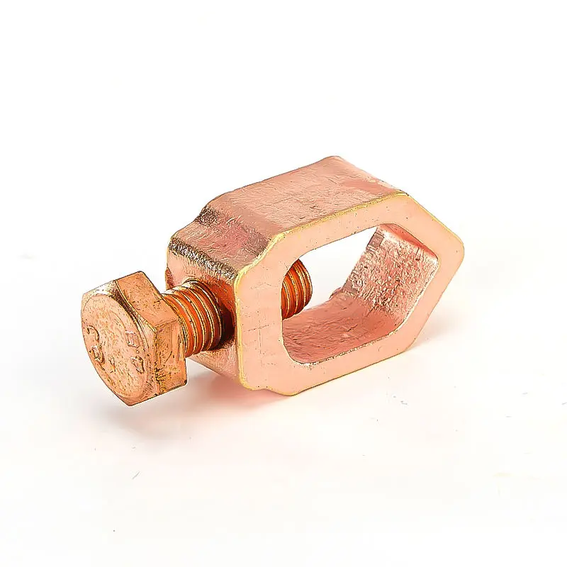 Copper Earting Clamps,Earthing System Brass Rod Clamp,Grounding Clamps and Clips