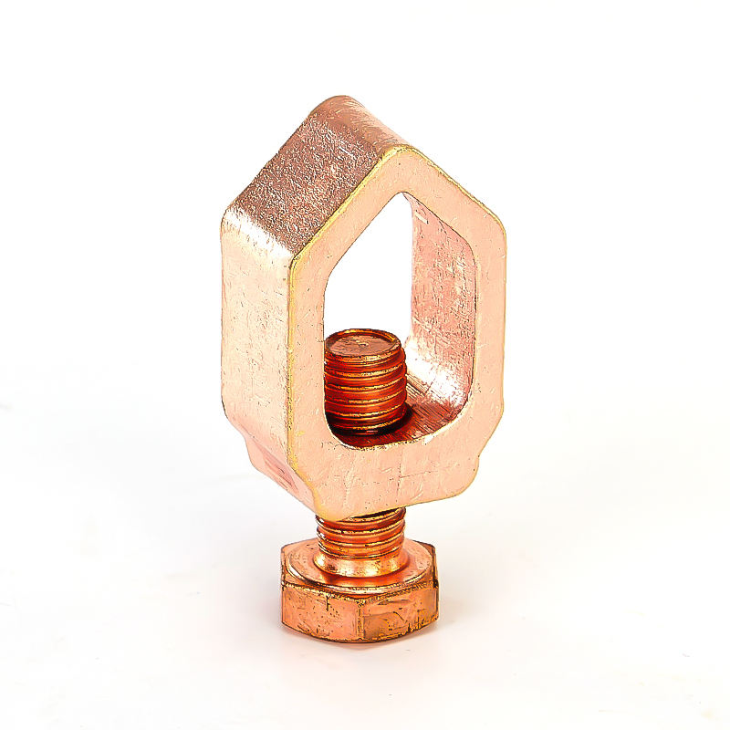 Copper Earting Clamps,Earthing System Brass Rod Clamp,Grounding Clamps and Clips