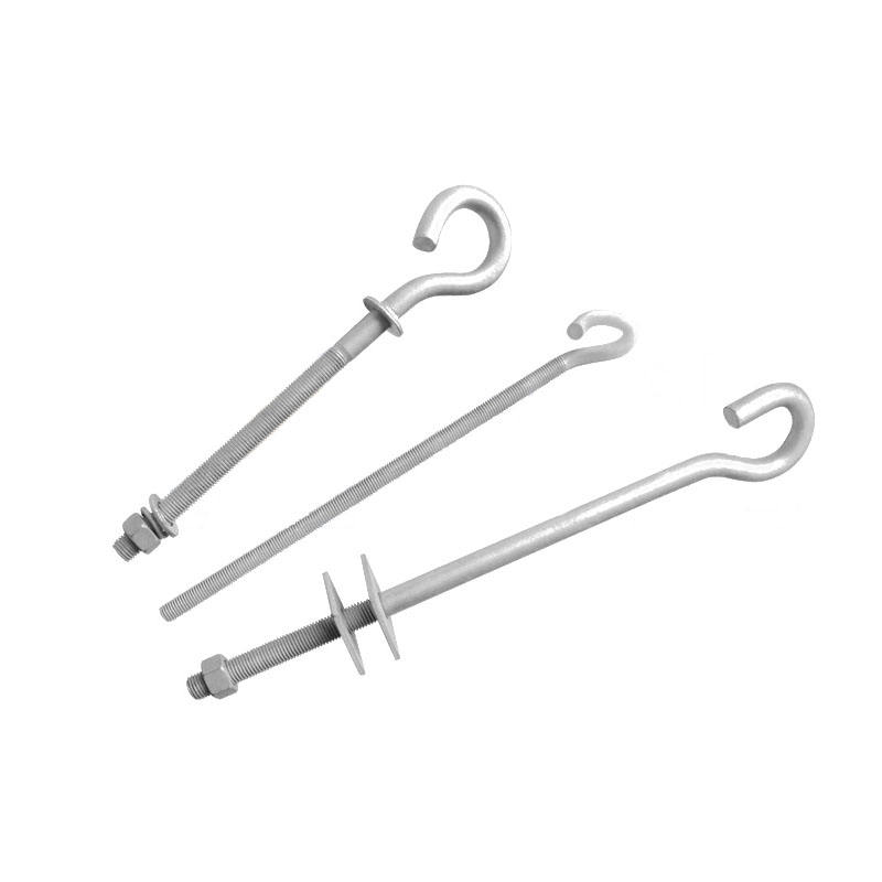 Eye Hook Bolt,Pigtail Bolt,Hot Dip Galvanized,Power Fittings,Pole Line Hardware